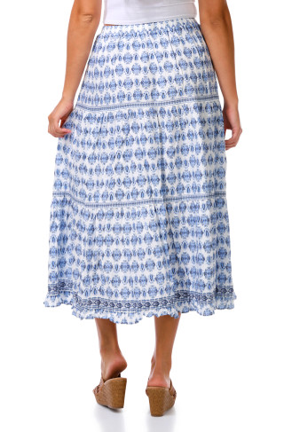 Thumbnail 2: MAX STUDIO Women's Tiered Midi Skirt 