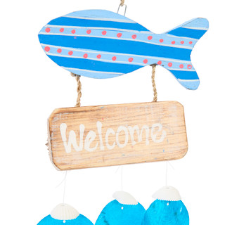 Thumbnail 2: JD YEATTS Fish Dangler with Capiz Accents 