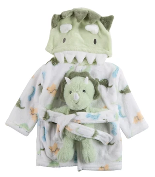 Thumbnail 1: Baby Gear Baby 2-Piece Hooded Robe Bath Set 