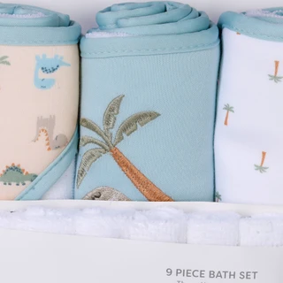 Thumbnail 2: Baby Gear Baby 9-Piece Hooded Towel Bath Set 