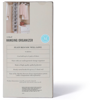 Thumbnail 3: Martha Stewart 8-Shelf Hanging Closet Organizer 