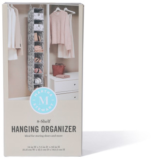 Thumbnail 1: Martha Stewart 8-Shelf Hanging Closet Organizer 