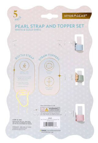 Thumbnail 2: Hydragear 5-Piece Pearl Strap and Straw Topper Set 