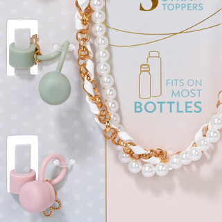 Thumbnail 3: Hydragear 5-Piece Pearl Strap and Straw Topper Set 