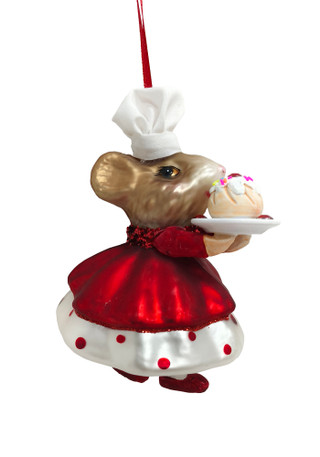 Thumbnail 2: Magical Season Glass Mouse Baker Ornament 