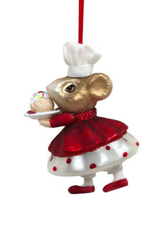 Thumbnail 1: Magical Season Glass Mouse Baker Ornament 