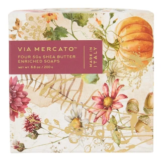 Thumbnail 1: Via Mercato 4 Pk 6.8 oz Shea Butter Enriched Soaps  