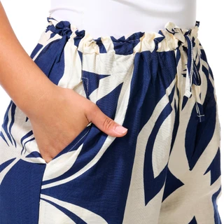 Thumbnail 2: Kaktus Couture Women's Petite Drawstring Wide Leg Pants 