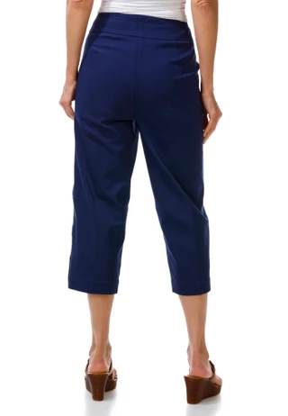 Thumbnail 3: Coral Bay Women's 12in Inseam Pull-on Shell Button Capris  