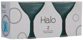 Thumbnail 1: Nicole Miller 2-Piece Halo Martini Glass Set 