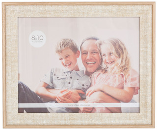 Thumbnail 1: ENCHANTE 8x10 Wood Linen Look Photo Frame 
