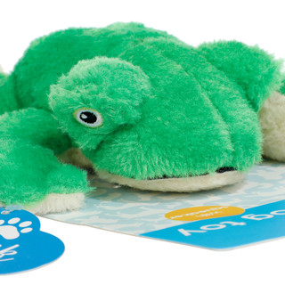 Thumbnail 3: Animal Planet Plush Frog Dog Toy with Squeaker 