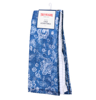 Thumbnail 3: True Religion 3 Pk 18x28 Floral Print Kitchen Towels 