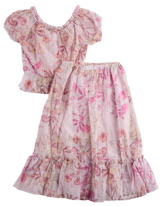 Thumbnail 2: Love Squared Girls' 2-Piece Skirt Set 