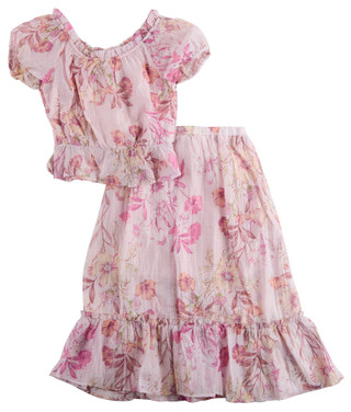 Thumbnail 1: Love Squared Girls' 2-Piece Skirt Set 
