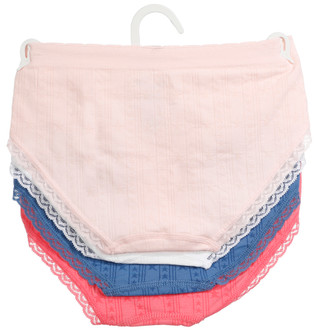 Thumbnail 2: Rene Rofe Girls' 4-Pack Seamless Hipster Panties 