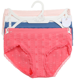 Thumbnail 1: Rene Rofe Girls' 4-Pack Seamless Hipster Panties 