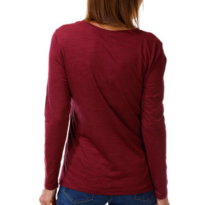 Thumbnail 2: Blue Sol Women's Long Sleeve Scoop Luxey Tee 