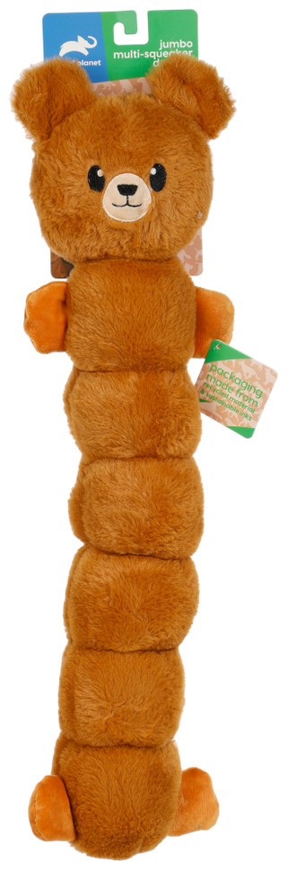Thumbnail 1: Animal Planet Jumbo Multi-Squeaker Bear Dog Toy 
