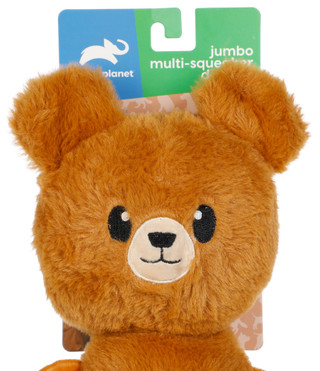 Thumbnail 3: Animal Planet Jumbo Multi-Squeaker Bear Dog Toy 