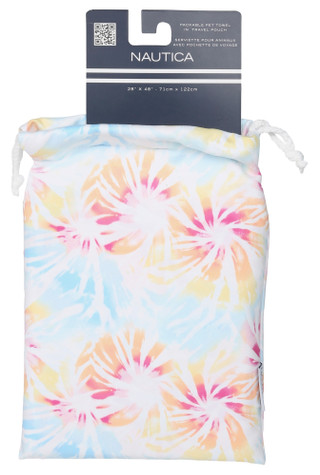 Thumbnail 1: Nautica Packable Pet Towel with Travel Pouch 