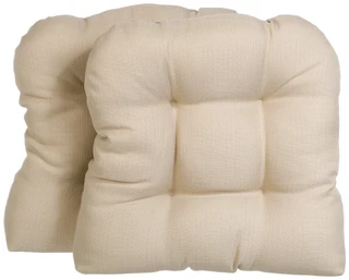Thumbnail 1: Home Fashion 2-Piece Tufted U-Shaped Chair Cushion Set 