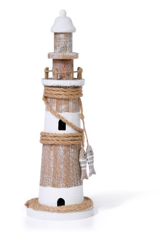 Thumbnail 1: JD YEATTS 14-Inch Coastal Lighthouse Accent 