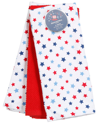 Thumbnail 1: Colordrift Star Bright 3-Piece Kitchen Towel Set 