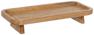 Thumbnail 1: GO HOME Wooden Footed Serving Tray 