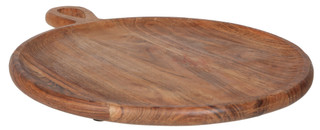 Thumbnail 2: GO HOME Round Acacia Wood Serve Board 