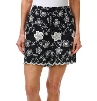 Thumbnail 1: Ellen Tracy Women's Marshmallow Leaf  Shorts  