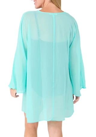 Thumbnail 2: Miken Women's Chiffon Kaftan Cover-Up 