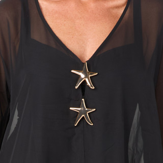 Thumbnail 2: Miken Women's Chiffon Kaftan Cover-Up 