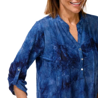 Thumbnail 3: Vera Rose Women's 3/4 Sleeve Tie-Dye Button Front Top 