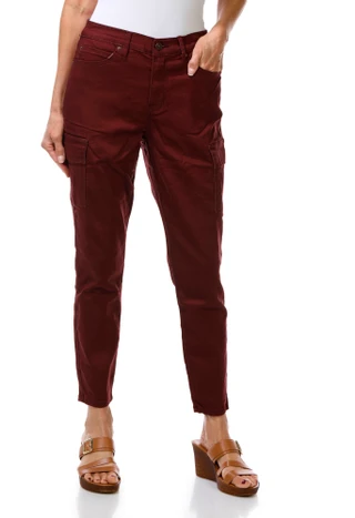 Thumbnail 1: Nicole Miller Women's Slim Cargo Ankle Pants 