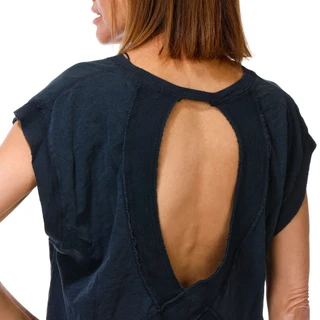 Thumbnail 2: Vintage threadz Women's Cap Sleeve Open Back Top 