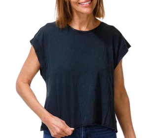 Thumbnail 1: Vintage threadz Women's Cap Sleeve Open Back Top 