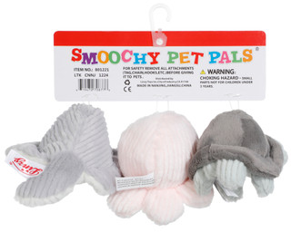 Thumbnail 2: Smoochy Pet Pals 3-Piece Sea Life Dog Toy Set 