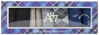 Thumbnail 1: Aeropostale Men's 7-Pack Dress Socks Gift Box 