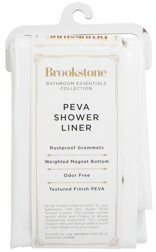 Thumbnail 1: Brookstone Textured PEVA Shower Liner 