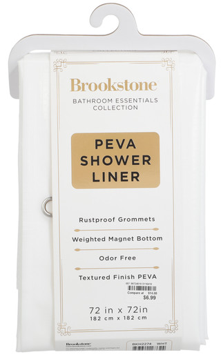 Thumbnail 2: Brookstone Textured PEVA Shower Liner 