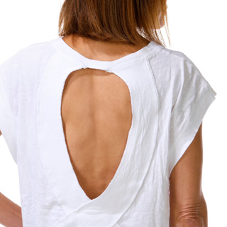 Thumbnail 3: Vintage threadz Women's Cap Sleeve Open Back Top 