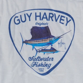 Thumbnail 2: Guy Harvey Big Men's Saltwater Sails Hooded Shirt 