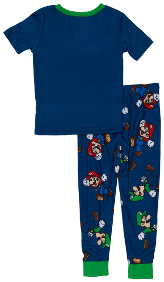 Thumbnail 2: MARIO BROTHERS Boys' 2-Piece Pajama Set 