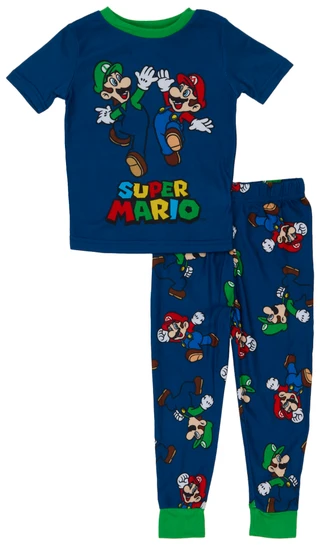 Thumbnail 1: MARIO BROTHERS Boys' 2-Piece Pajama Set 