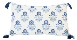 Thumbnail 1: ENCHANTE Tasseled Lumbar Throw Pillow 