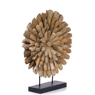 Thumbnail 3: Contrast Driftwood Sunburst Tabletop Decor 