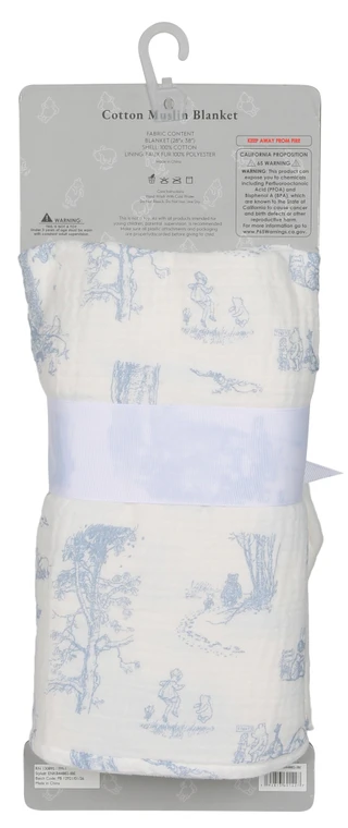 Thumbnail 2: Winnie The Pooh Baby Cotton Muslin Blanket 