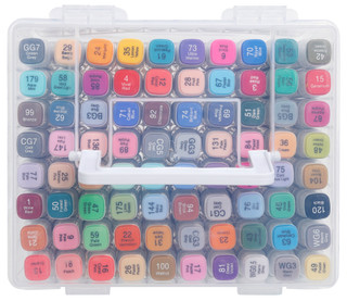Thumbnail 2: Deejay Home Designs 80-Count Dual Tip Alcohol Markers 