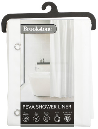 Thumbnail 1: Brookstone PEVA Shower Liner 